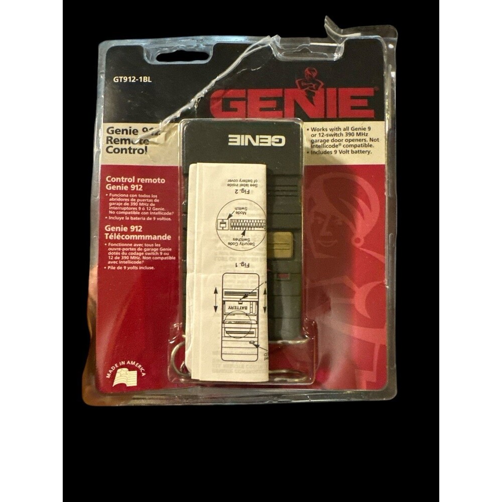 Vintage OEM Genie 912 Remote Control GT912-1BL Garage Door Opener New Read